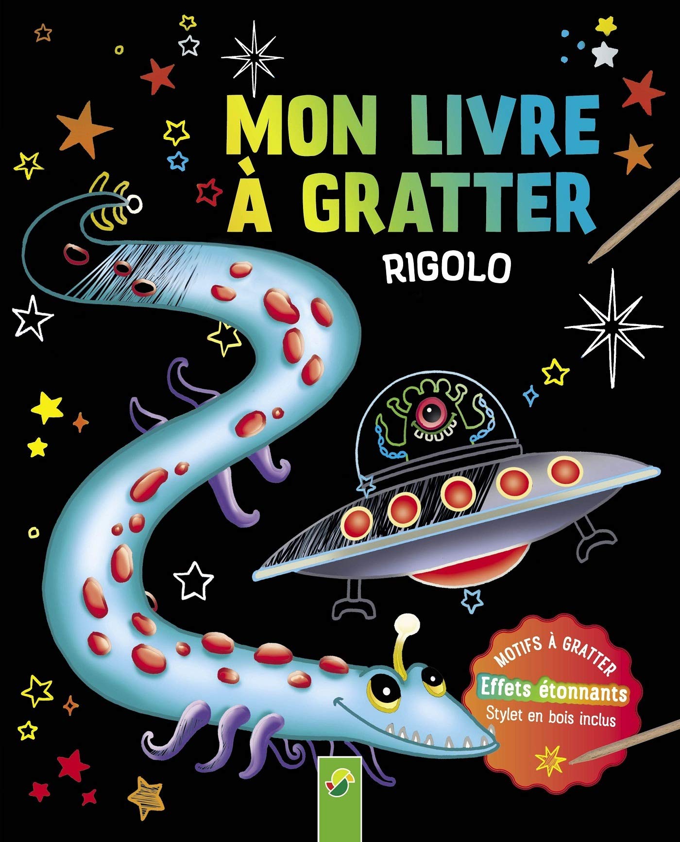 Mon livre à gratter rigolo: Avec un stylet en bois book