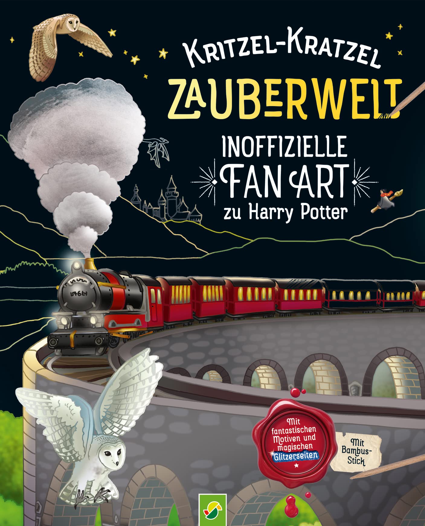 Kritzel-Kratzel Zauberwelt • Inoffizielle Fan Art zu Harry Potter: Mit fantastischen Motiven und magischen Glitzerseiten. Mit Bambus-Stick Social Sciences