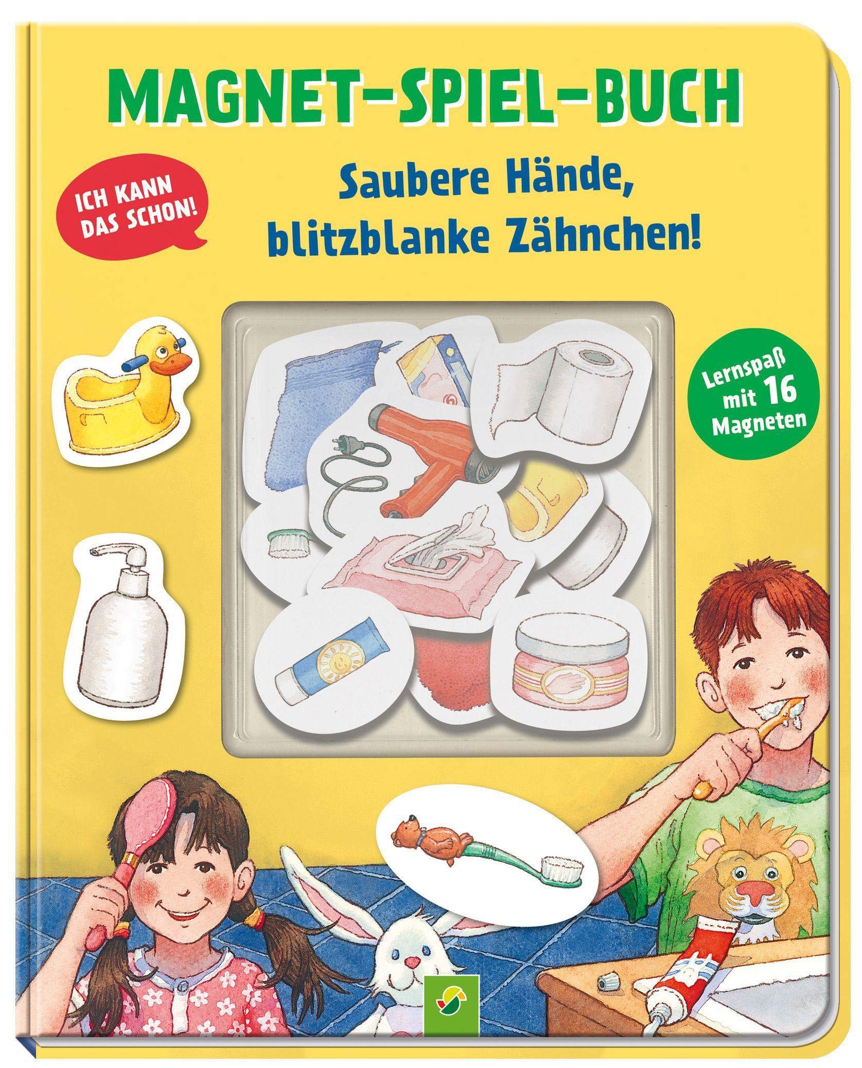 Magnet-Spiel-Buch Saubere Hände, blitzblanke Zähnchen! Lernspaß mit 16 Magneten Non-fiction