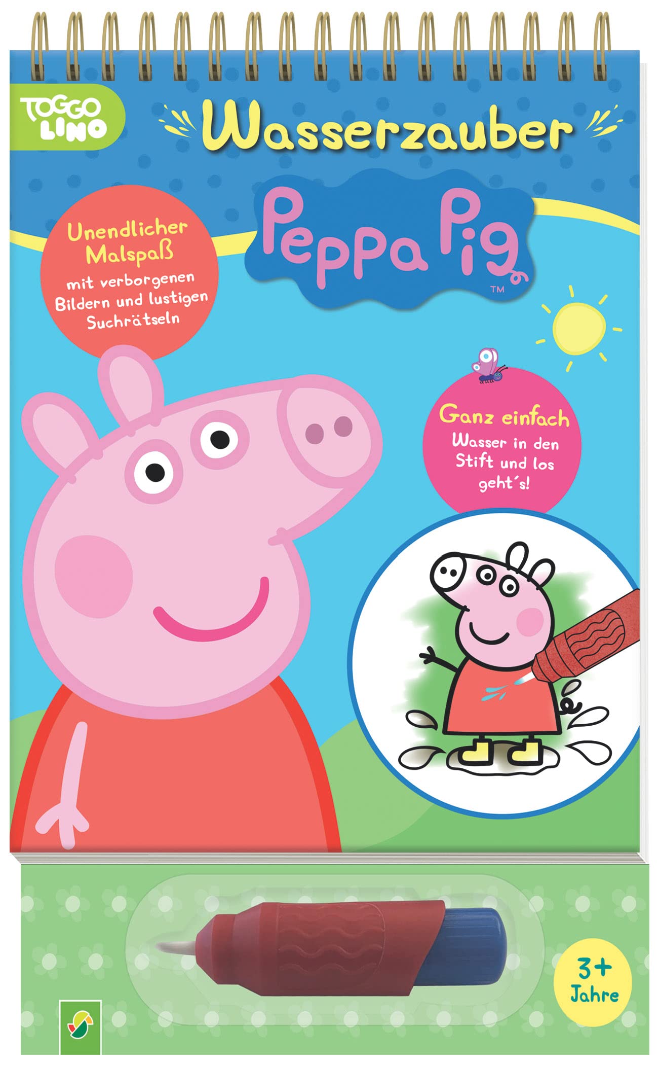 Peppa Pig Wasserzauber - einfach mit Wasser malen: Malbuch mit Wassertankstift Non-fiction
