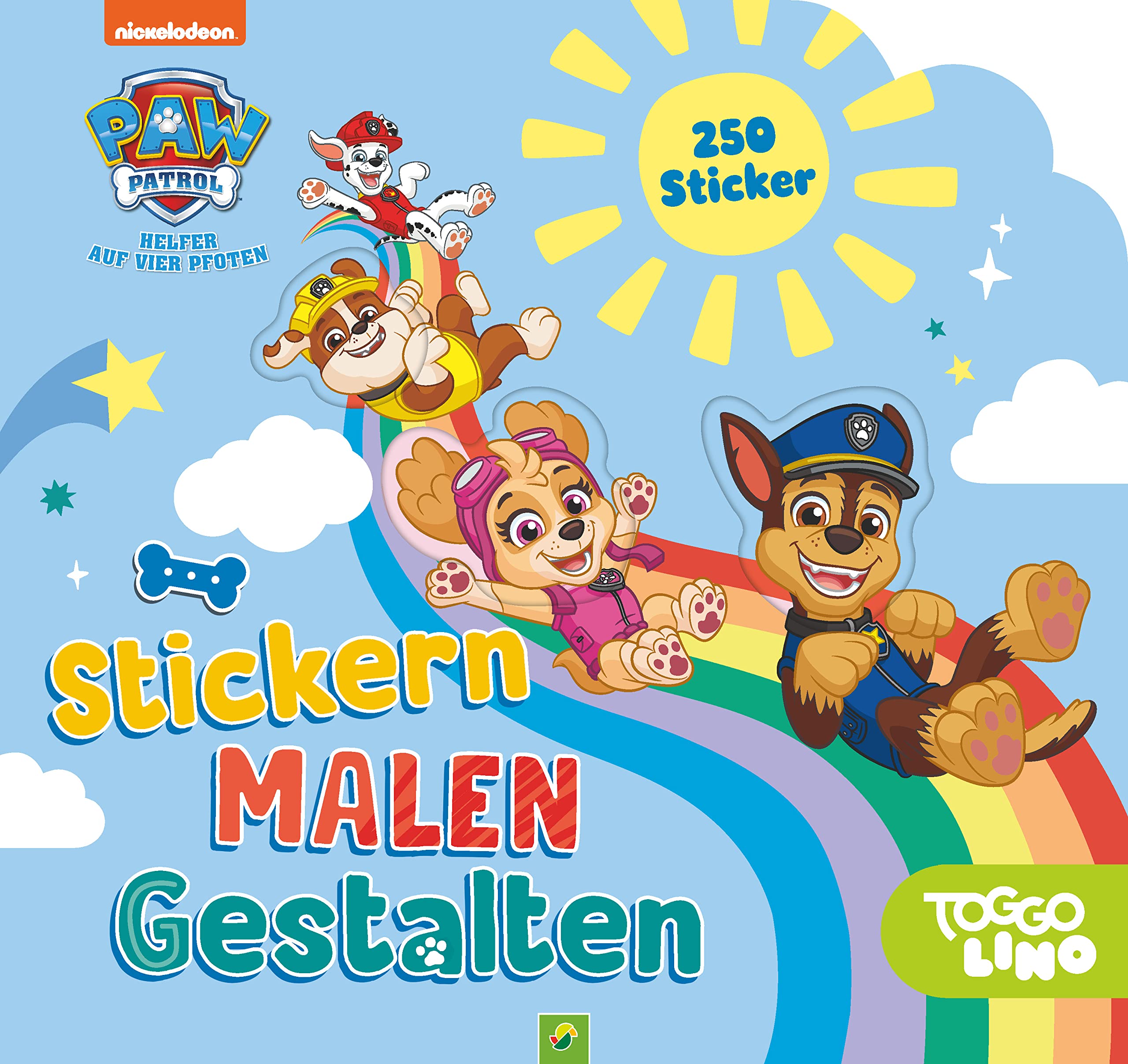 PAW Patrol Stickern, Malen, Gestalten. Mit 250 Stickern. Für Kinder ab 3 Jahren Non-fiction