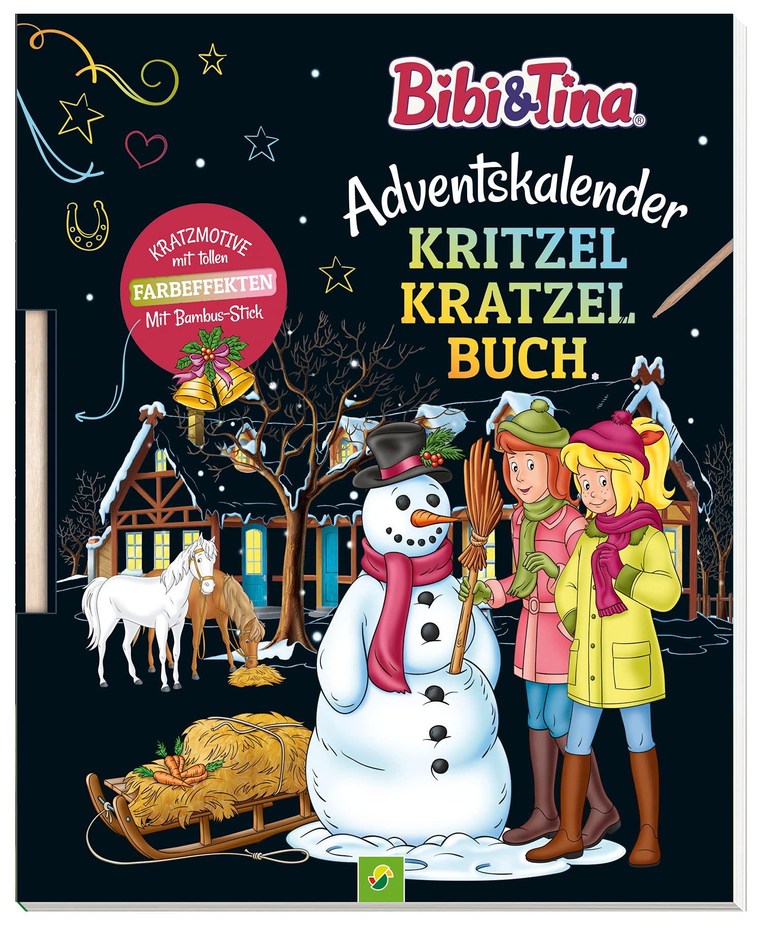 Bibi & Tina Adventskalender Kritzel-Kratzel Buch Calendars