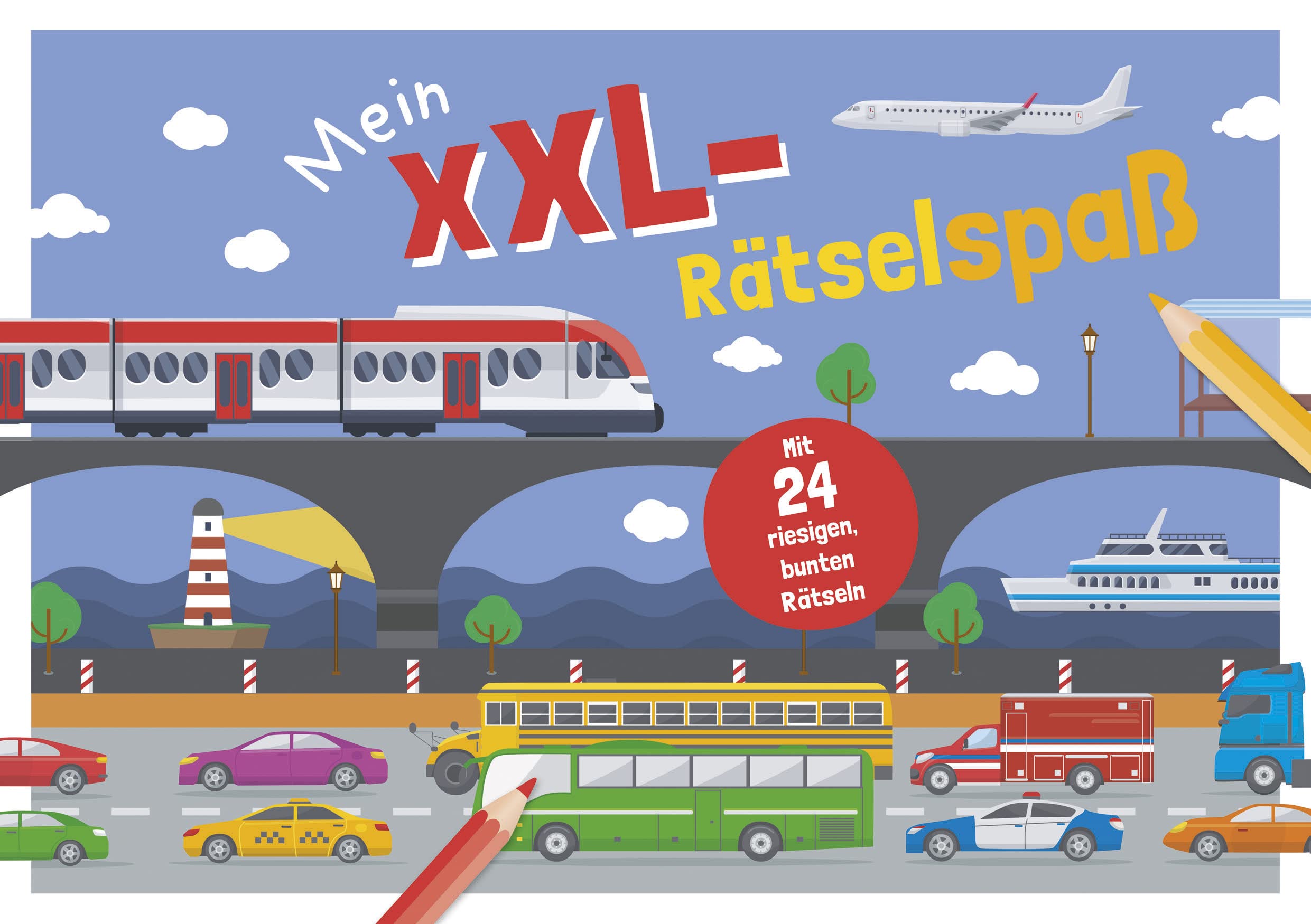 Mein XXL-Rätselspaß Fahrzeuge: Mit 24 riesigen, bunten Rätseln für Kinder ab 4 Jahren Leisure, Home & Garden