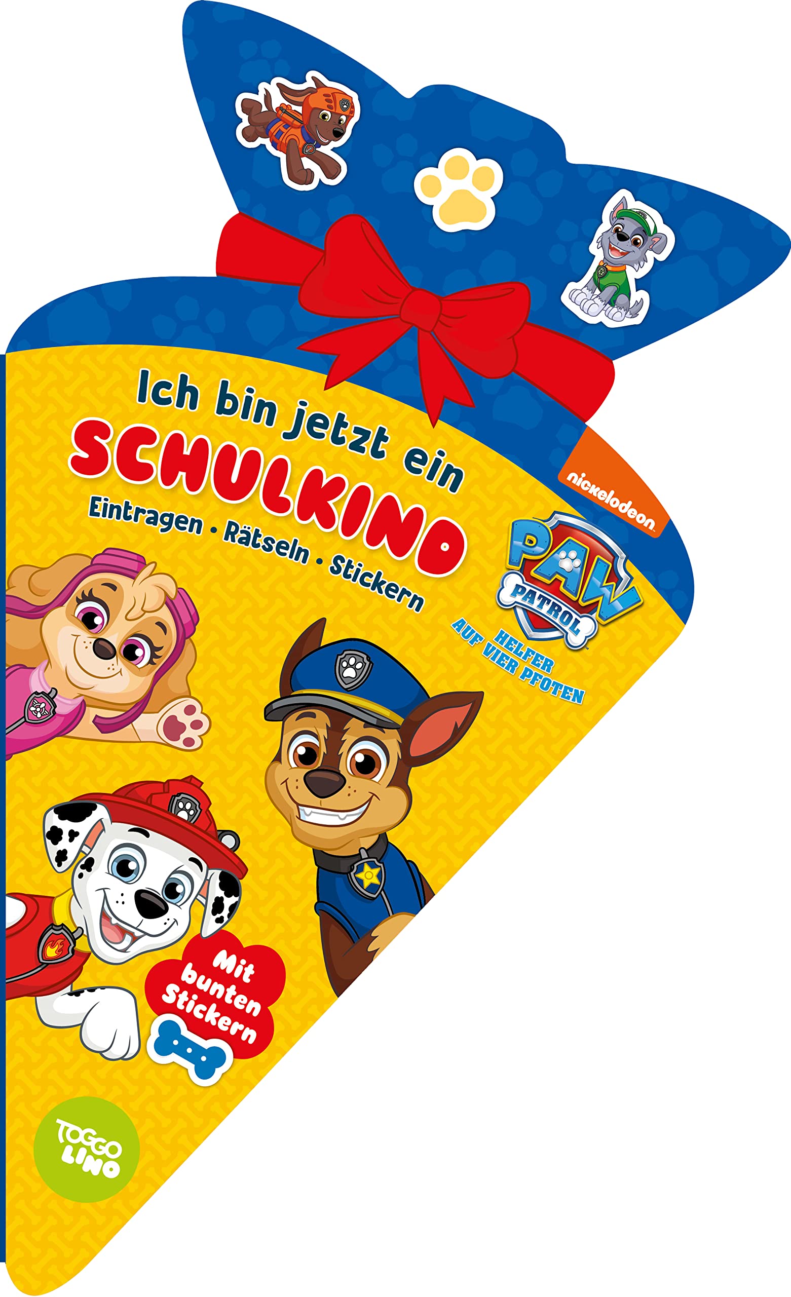 PAW Patrol Ich bin jetzt ein Schulkind! Eintragen, Rätseln, Stickern book