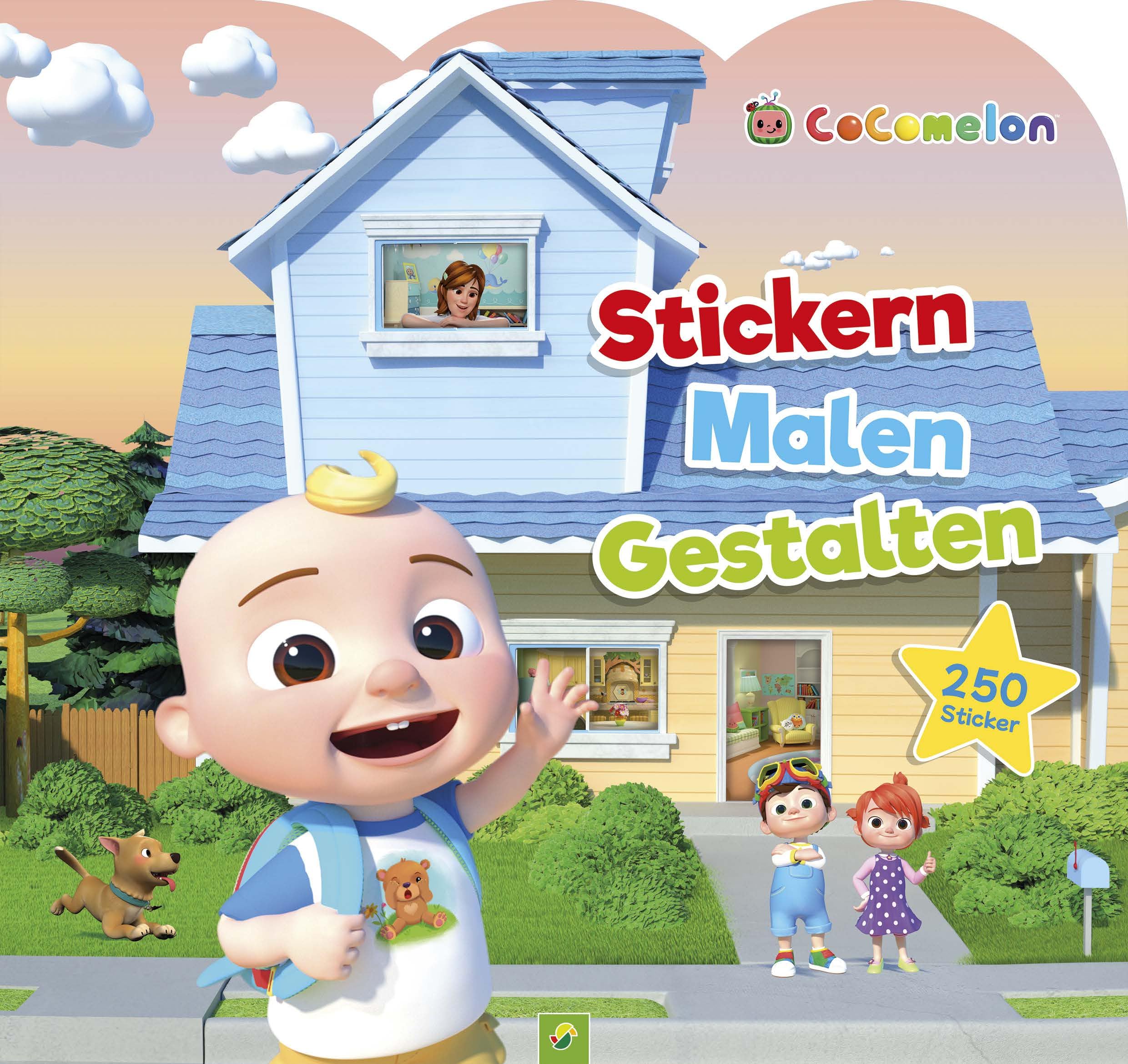 CoComelon - Stickern, Malen, Gestalten: Mit 250 Stickern. Für Kinder ab 3 Jahren: Kunterbunter Stickerspaß mit CoComelon. Mitmachbuch mit Ausmalbildern Health, Nutrition & Fitness