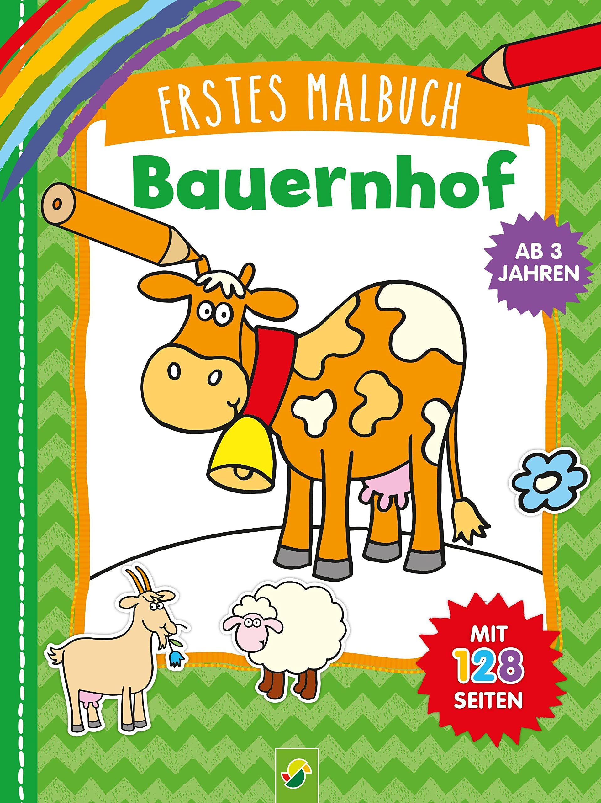 Erstes Malbuch Bauernhof: 128 abwechslungsreiche Motive für Kinder ab 3 Jahren Non-fiction