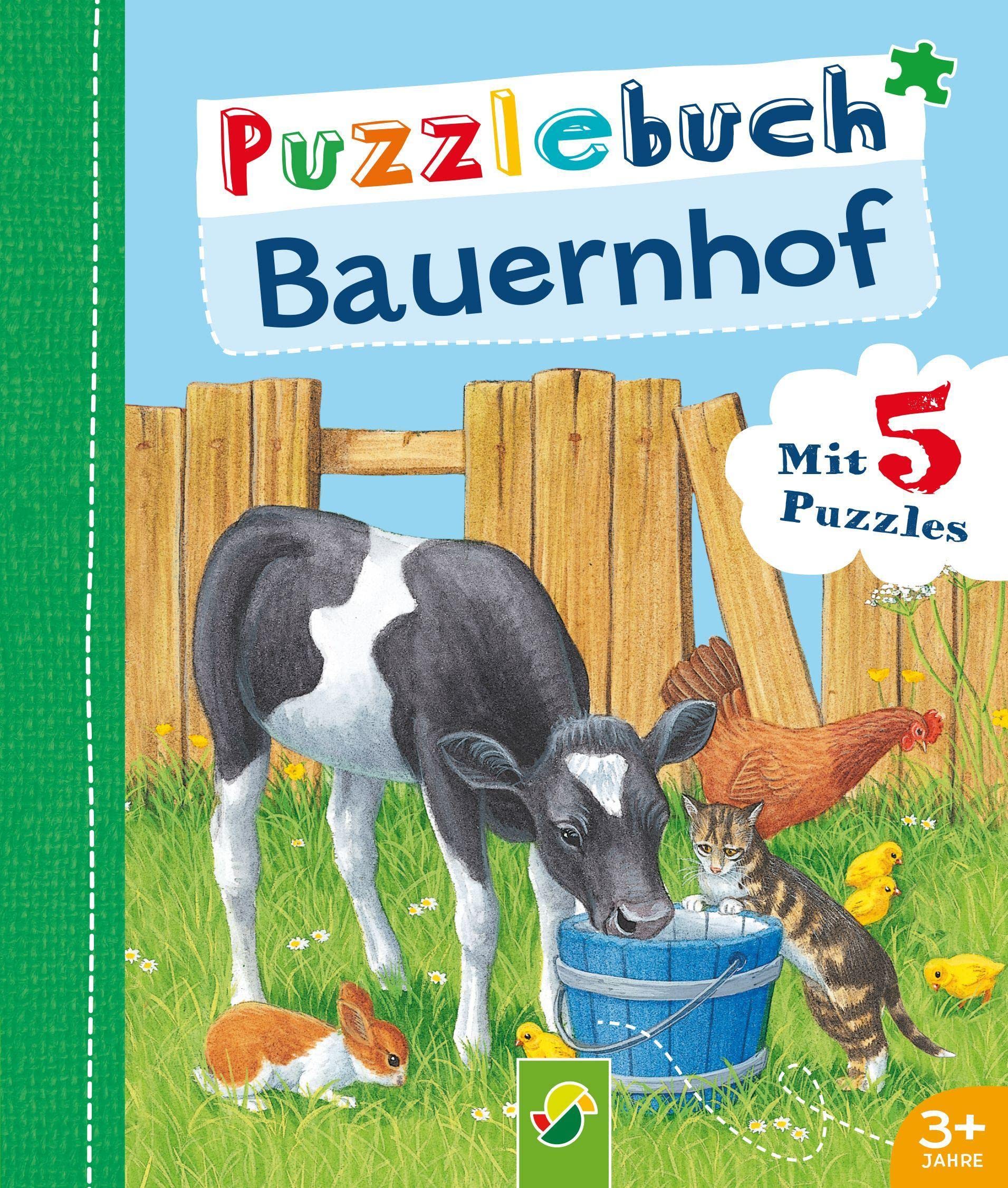 Puzzlebuch Bauernhof: Mit 5 Puzzles mit je 6 Teilen. Für Kinder ab 3 Jahren Non-fiction