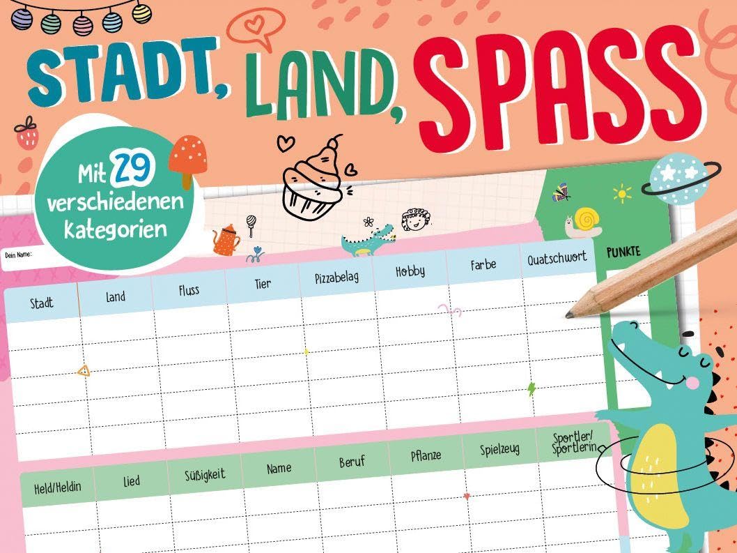 Stadt, Land, Spaß - Spieleblock Leisure & Fun