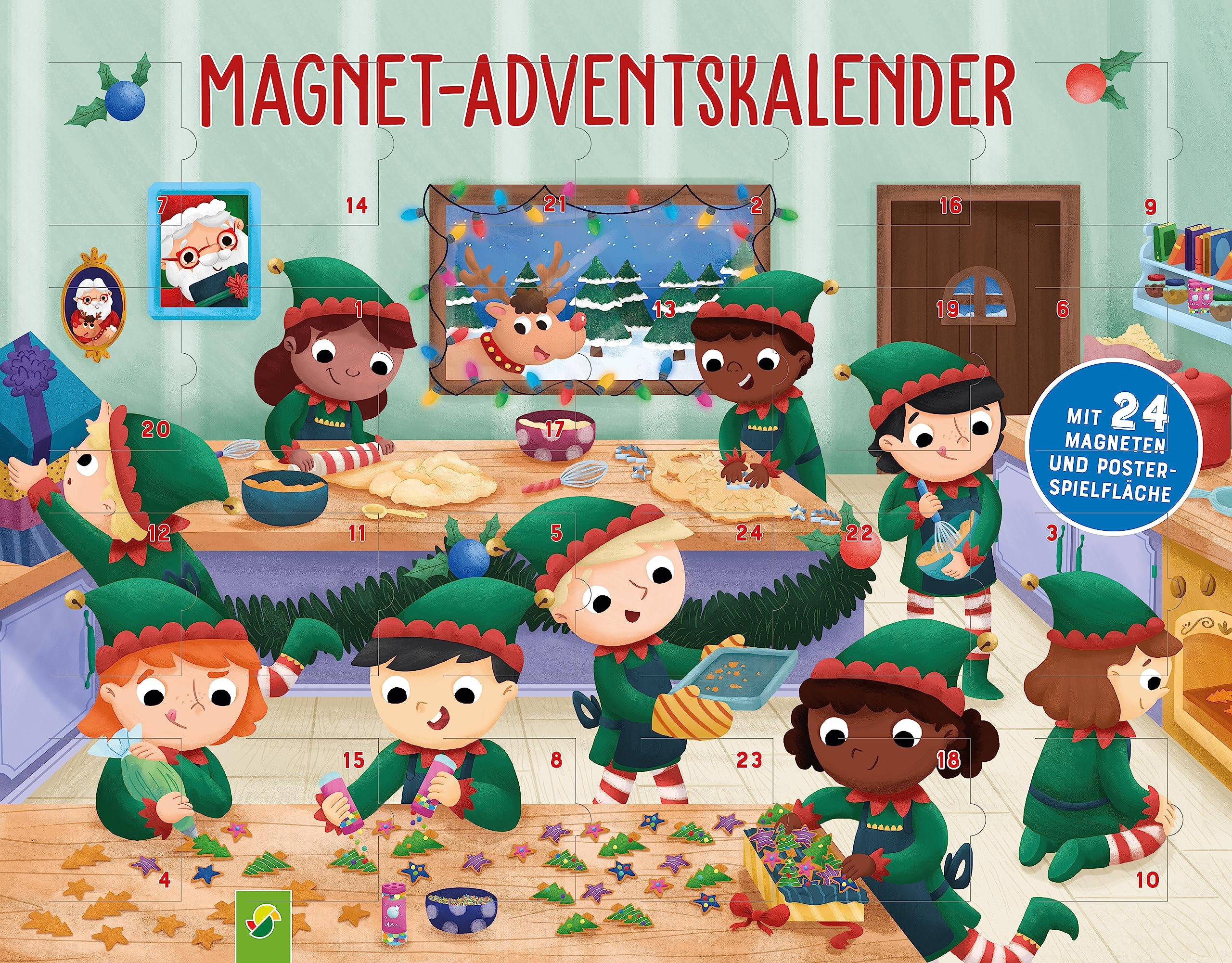 Magnet-Adventskalender: Mit den Wichteln durch den Advent. 24 Magnete und magnetische Poster-Spielfläche für Kinder ab 3 Jahren Social Sciences