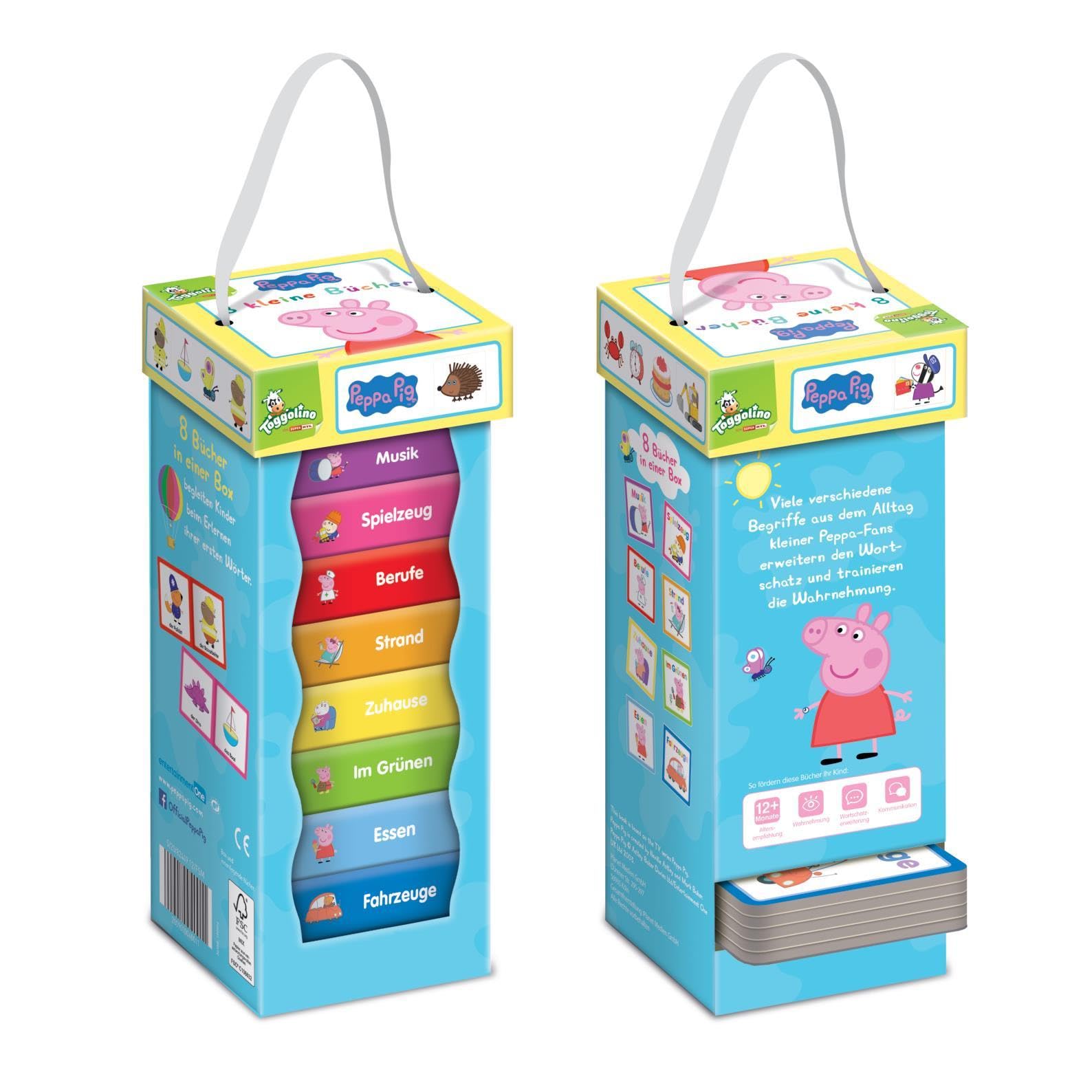 Peppa Pig Bücherturm: 8 stabile Pappe-Bücher in einer tragbaren Box. Für Kinder ab 12 Monaten Non-fiction