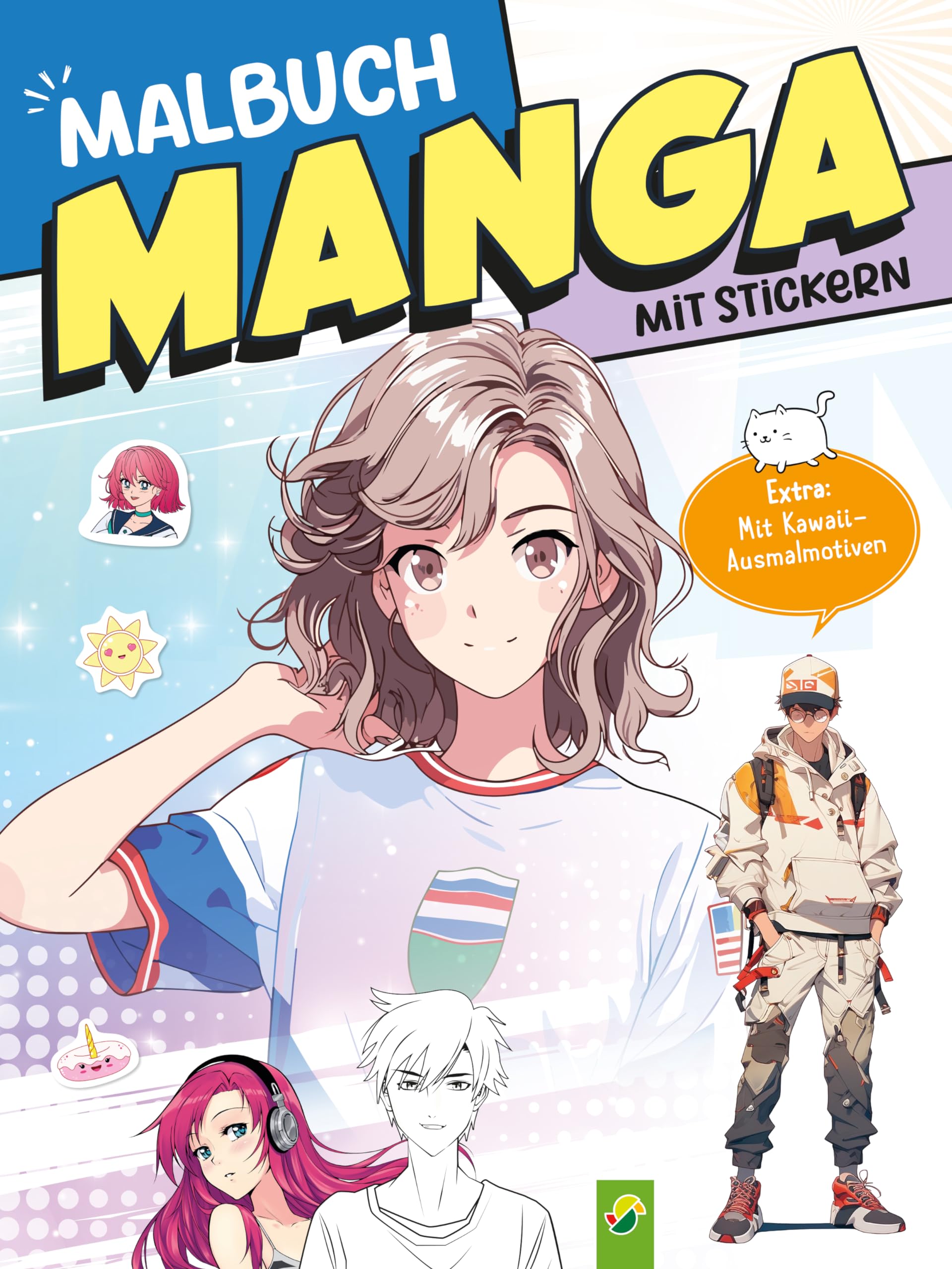 Extra dickes Manga-Malbuch mit Stickern zum Kreativsein und Entspannen für alle Manga-Fans! Social Sciences