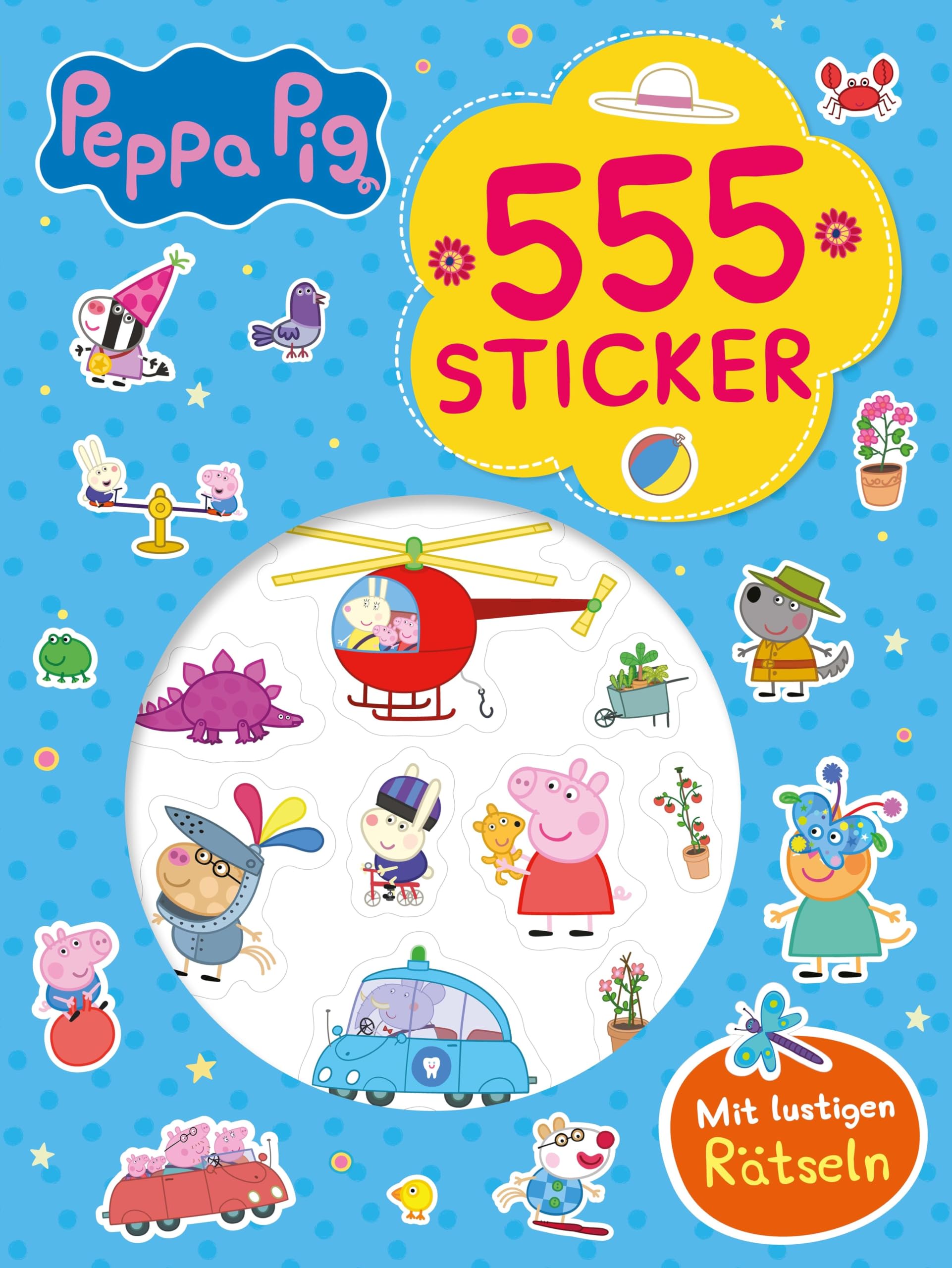 Peppa Pig 555 Sticker: Mit lustigen Rätseln I Für Kinder ab 4 Jahren Tiptoi & Games
