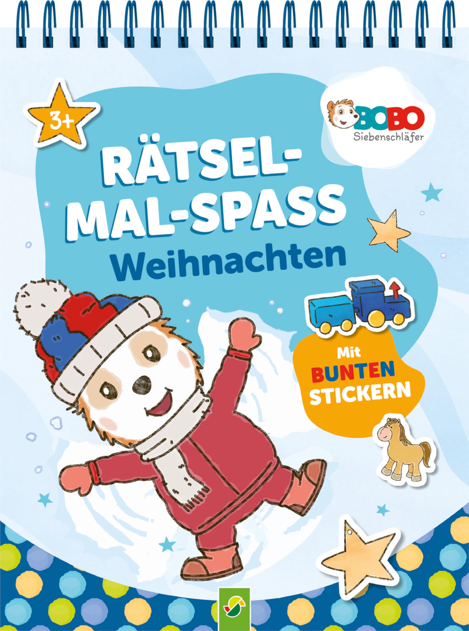 Bobo Siebenschläfer Rätsel-Mal-Spaß Weihnachten. Für Kinder ab 3 Jahren book