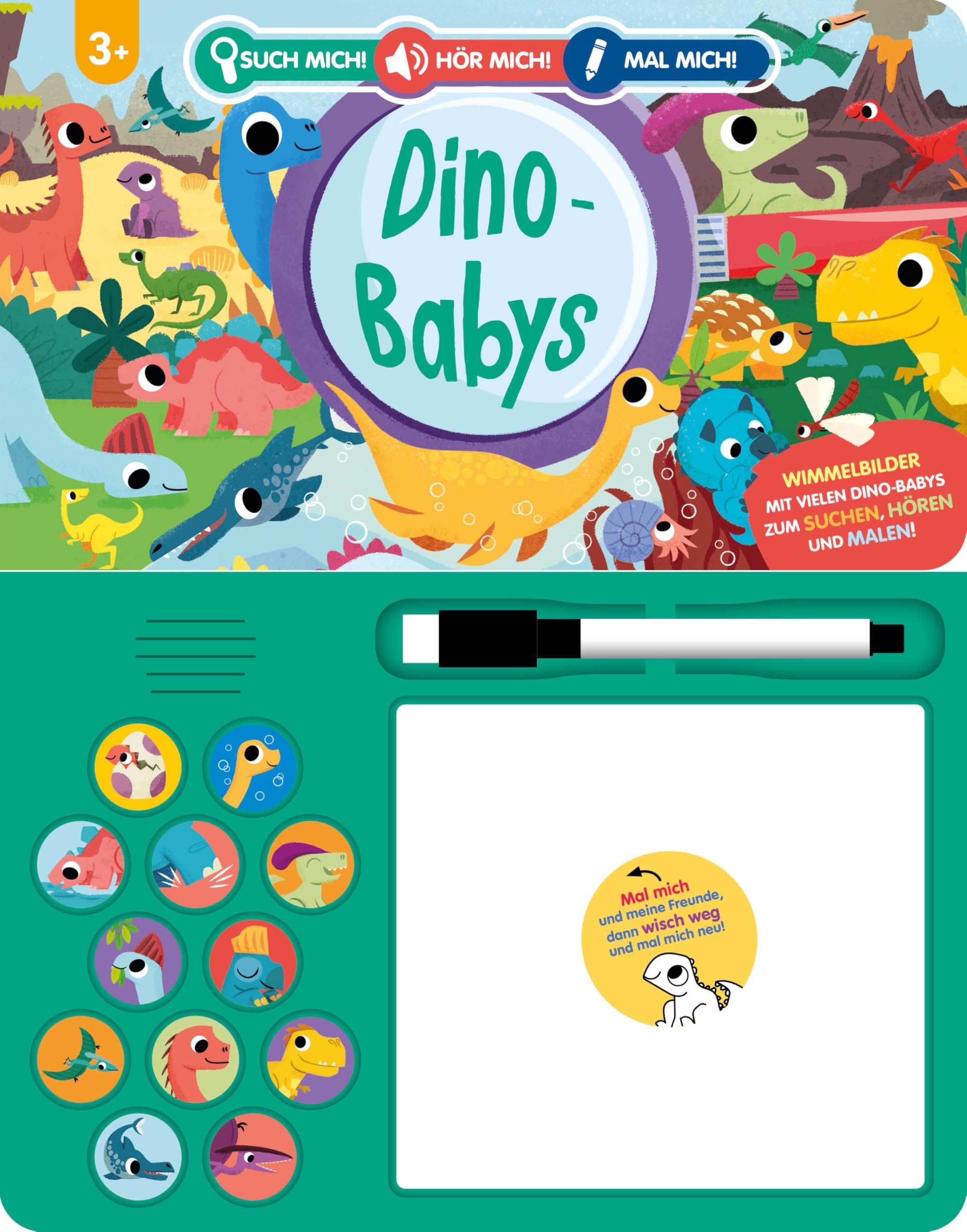 Such mich! Hör mich! Mal mich! Dino-Babys Tiptoi & Games