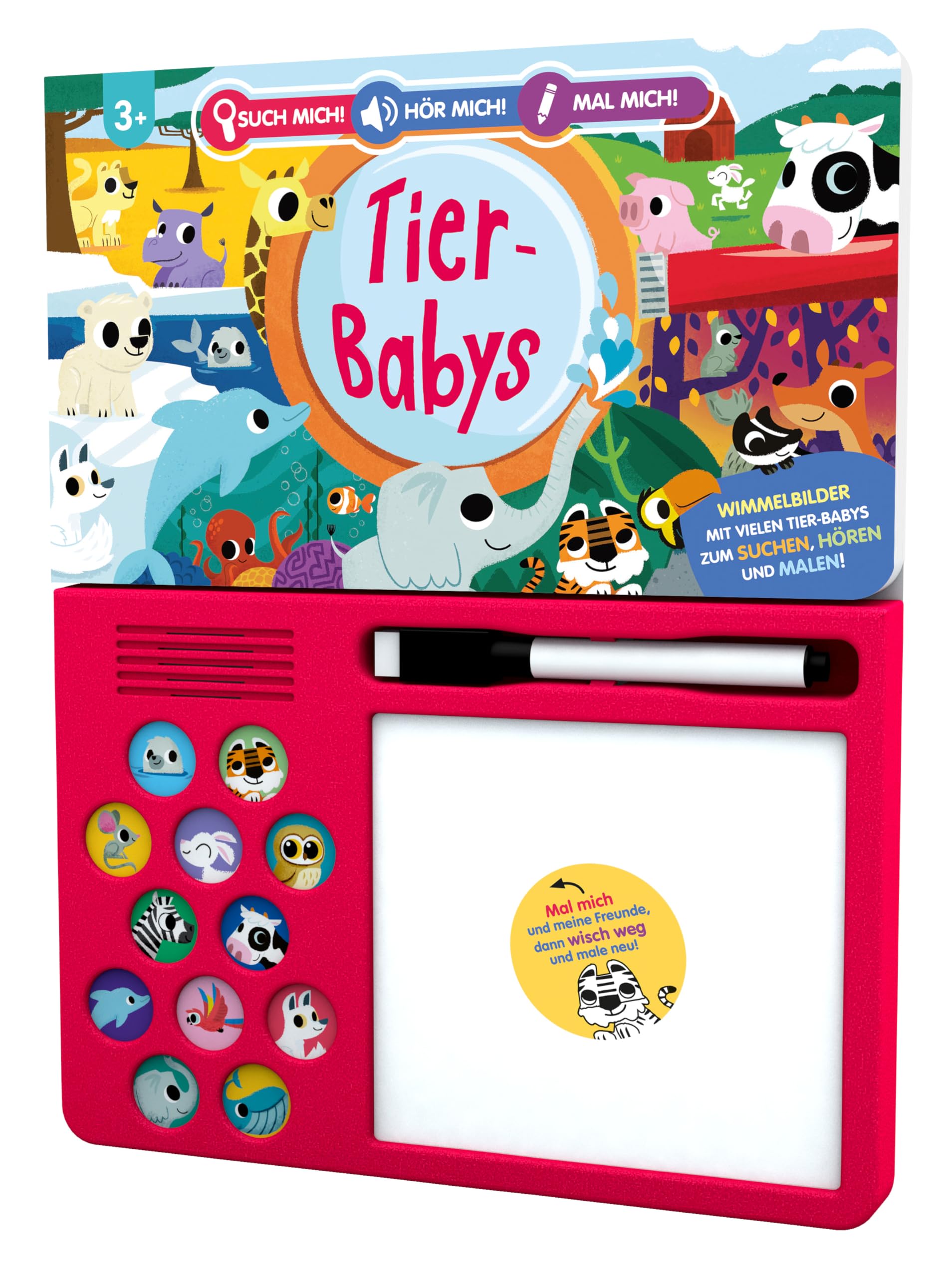 Such mich! Hör mich! Mal mich! Tier-Babys Non-fiction