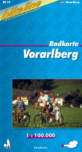 Radkarte Österreich. 1:100000: bikeline - Radkarte Vorarlberg (RK-A10) Maps & Plans