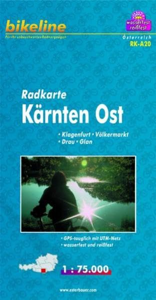Bikeline Radkarte Kärnten Ost. 1 : 75 000 Österreich, Klagenfurt - Völkermarkt - Drau - Glan, wasserfest und reißfest, GPS-tauglich mit UTM-Netz Leisure, Home & Garden