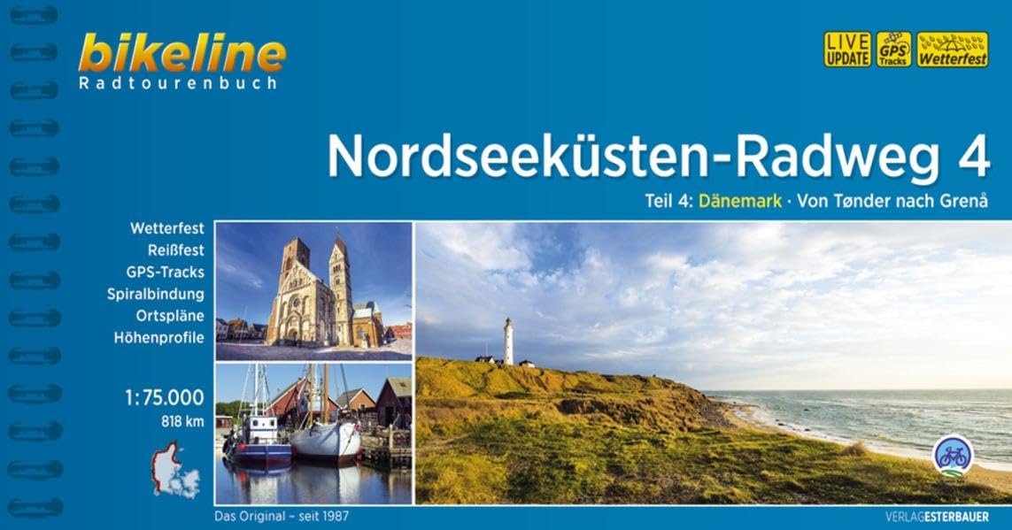 Bikeline Nordseeküsten-Radweg 4 Nordseeküsten-Radweg. 1:75000 Leisure, Home & Garden