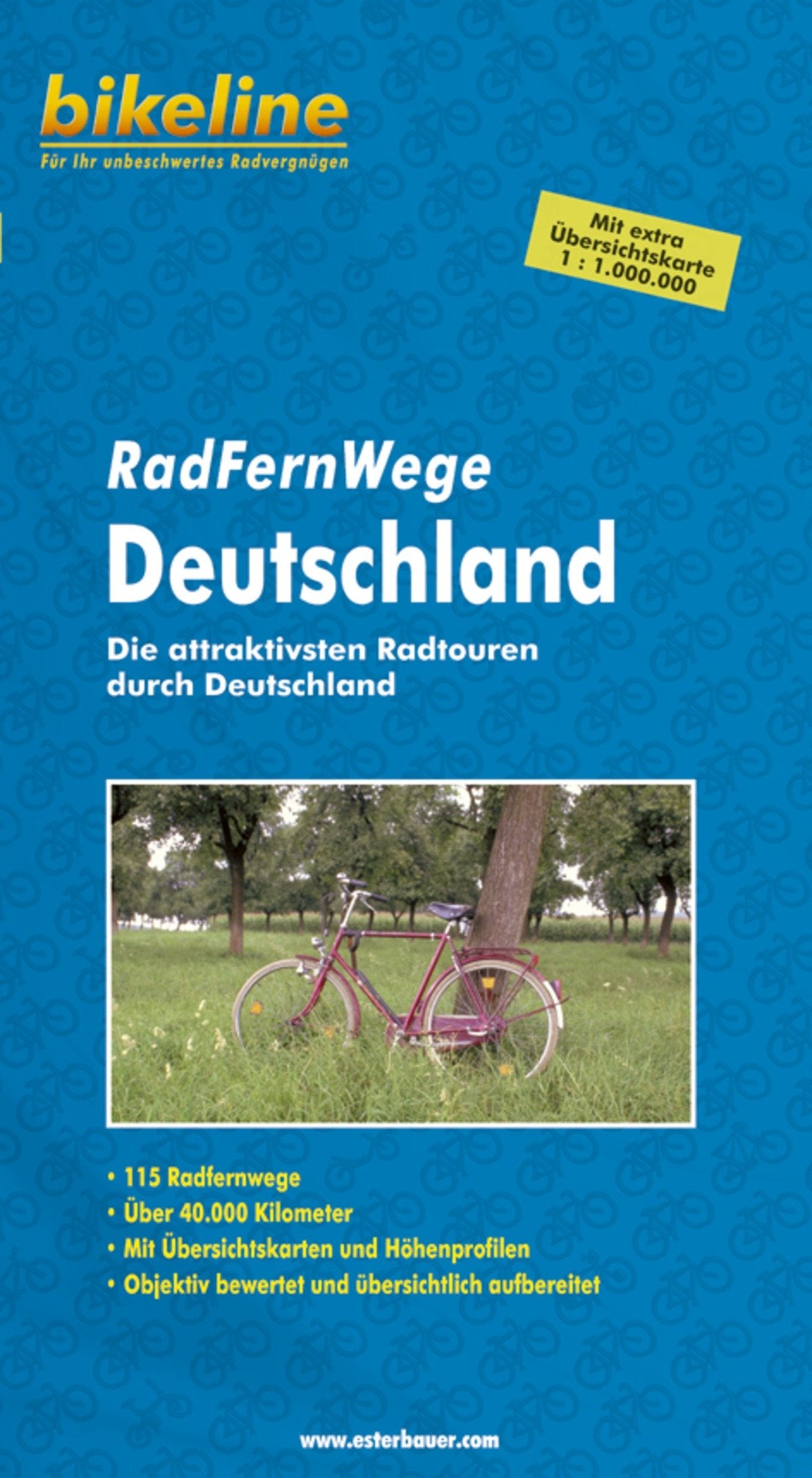 Bikeline Radtourenbuch: Radfernwege Deutschland: Die attraktivsten Radtouren durch Deutschland. 40.000 km, Kartenskizzen, Höhenprofile, mit extra Übersichtskarte 1:1.000.000 Leisure, Home & Garden