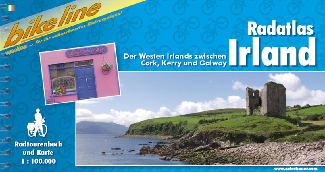 Radatlas Irland: Der Westen Irlands zwischen Cork, Kerry und Galway (Bikeline Radtourenbücher) Leisure, Home & Garden