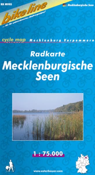 Mecklenburgische Seen: Schweriner See, Plauer See, Müritz, Tollensesee 1:75000 (RK MV5) (Bikeline Radkarte) Leisure, Home & Garden