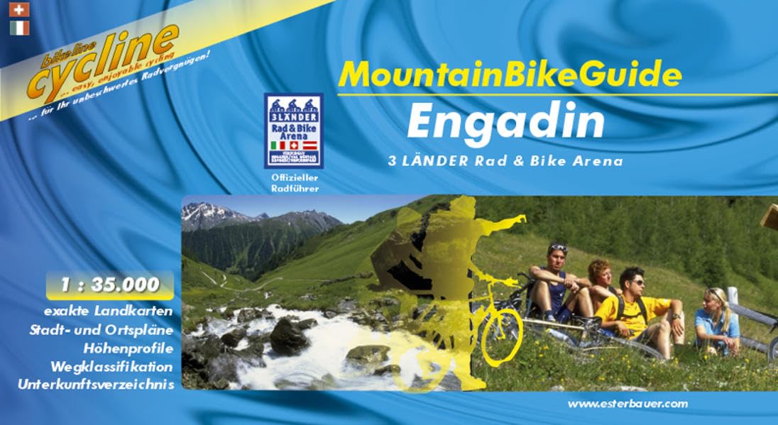 Bikeline. Cycline MountainBikeGuide Engadin. 3 Länder Rad & Bike Arena 1:35.000, wetterfest/reißfest Leisure, Home & Garden Books