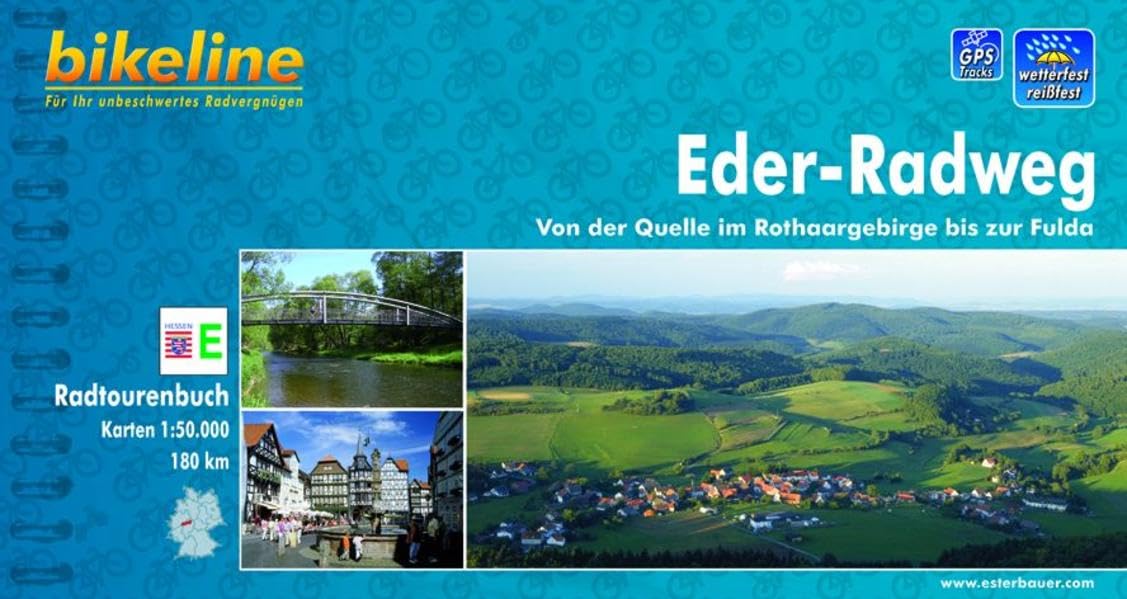 Bikeline Radtourenbuch Eder-Radweg. Von der Quelle im Rothaargebirge bis zur Fulda; 1 : 50 000; wetterfest/reißfest; GPS-Tracks Download Leisure, Home & Garden