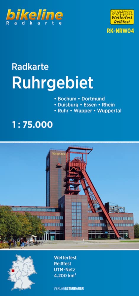 Bikeline Radkarte Deutschland Ruhrgebiet 1 : 75 000 (RK-NRW04) Leisure, Home & Garden