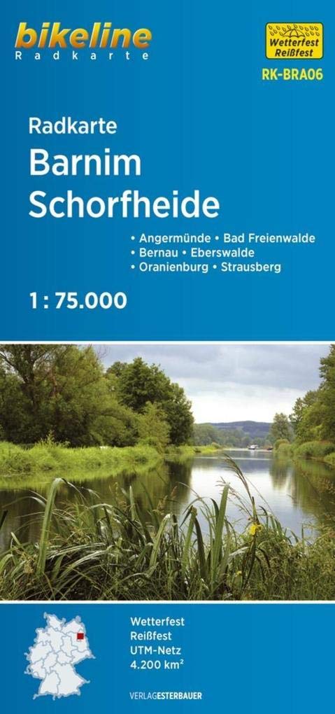 Bikeline Radkarte Deutschland Barnim, Schorfheide 1 : 75 000 book