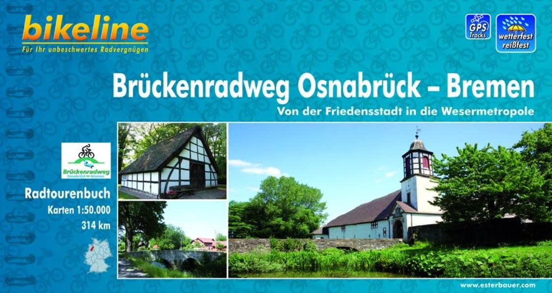 Bikeline Brückenradweg Osnabrück - Bremen 1 : 50 000 Leisure, Home & Garden