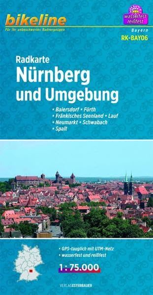 Radkarte Nürnberg und Umgebung (RK-BAY06) Leisure, Home & Garden