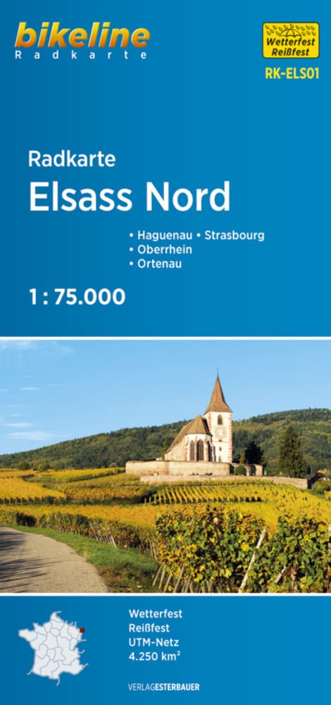 Bikeline Radkarte Elsass Nord 1 : 75.000 Leisure, Home & Garden