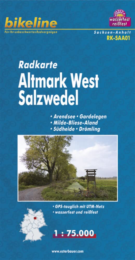 Bikeline Radkarte Deutschland Altmark West Salzwedel 1:75.000 Leisure, Home & Garden