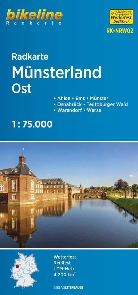 Bikeline Radkarte Münsterland Ost 1 : 75 000 (RK-NRW02) Leisure, Home & Garden