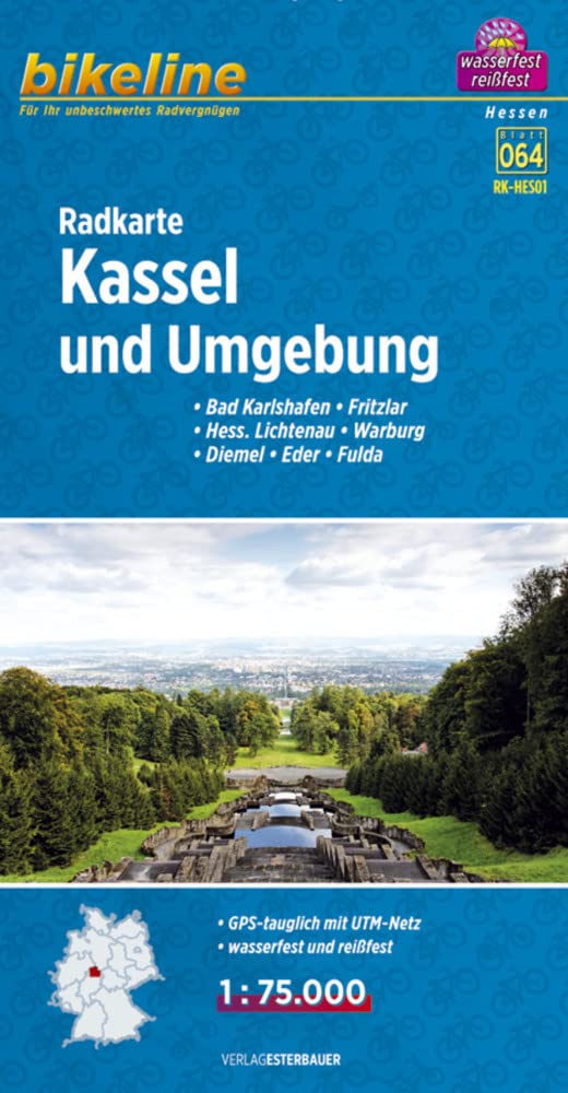 Radkarte Kassel und Umgebung (RK-HES01): Bad Karlshafen, Fritzlar, Hess. Lichtenau, Warburg, Diemel, Eder, Fulda. GPS-tauglich mit UTM-Netz. Wasserfest u. reißfest (Bikeline Radkarte) Leisure, Home & Garden