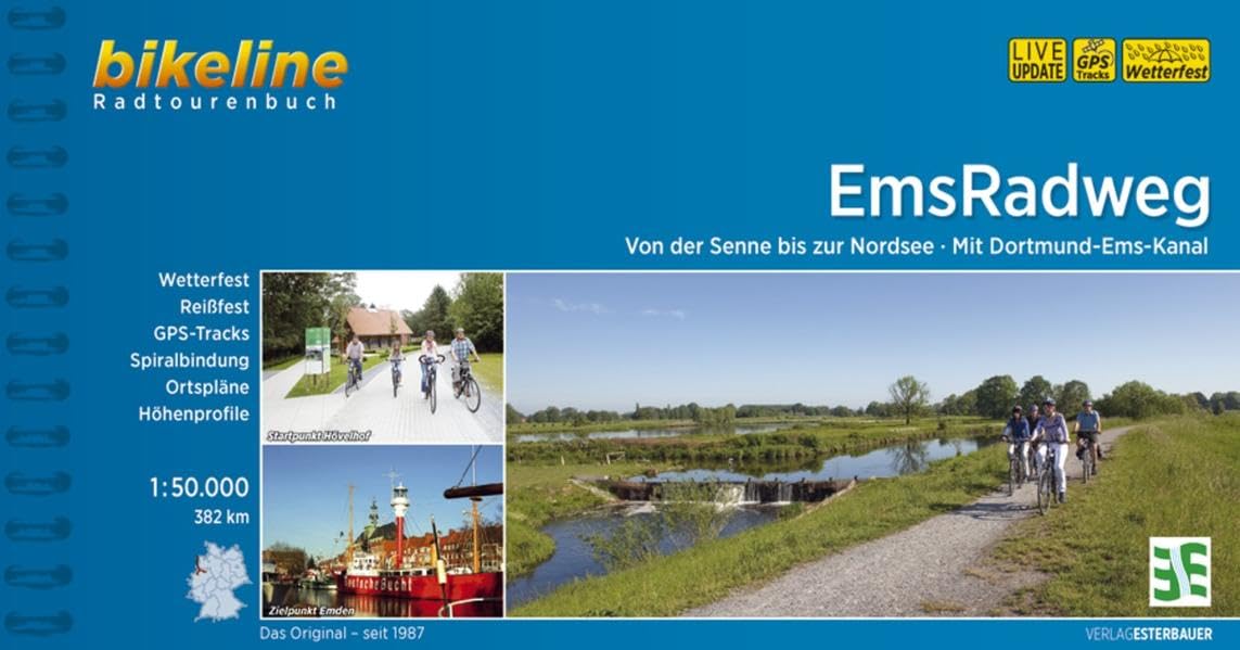 Bikeline Radtourenbuch Ems-Radweg Leisure, Home & Garden