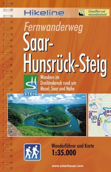 Hikeline Fernwanderweg Saar-Hunsrück Steig 170 km: Wandern im Dreiländereck - rund um Mosel, Saar und Nahe, Wanderführer und Karte, 1:35.000, wetterfest Leisure, Home & Garden