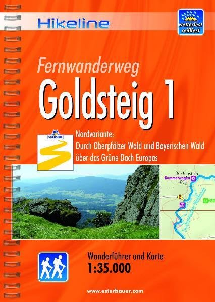 Hikeline Wanderführer Fernwanderweg Goldsteig 1 Leisure, Home & Garden