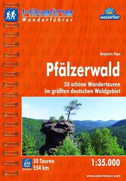 Hikeline Wanderführer Pfälzer Wald, 50 schöne Wandertouren im größten deutschen Waldgebiet, 1 : 35 000, wasserfest und reißfest, GPS zum Download Leisure, Home & Garden
