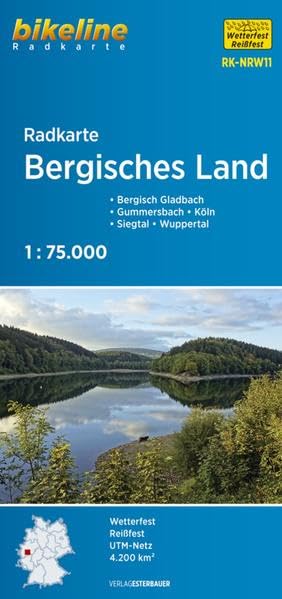 Bikeline Radkarte Bergisches Land 1 : 75 000 book