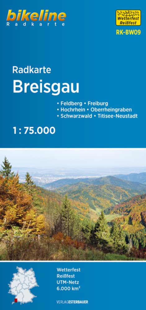 Radkarte Breisgau (RK-BW09) 1:75.000 Leisure, Home & Garden