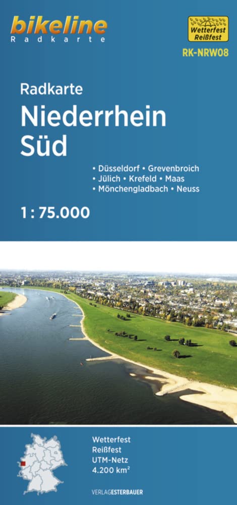 Radkarte Niederrhein Süd (RK-NRW08) Leisure, Home & Garden