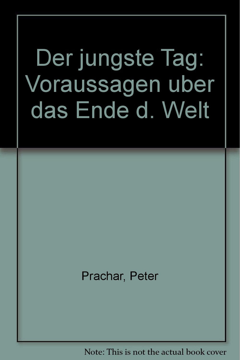 Der Jüngste Tag. Voraussagen über das Ende der Welt Contemporary literature