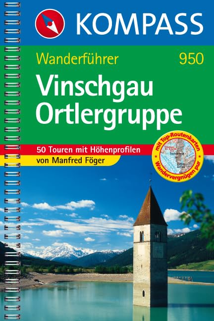 Vinschgau - Ortlergruppe: Wanderführer mit 50 Touren und Top-Routenkarten mit Höhenprofilen. (KOMPASS Wanderführer, Band 950) Leisure, Home & Garden