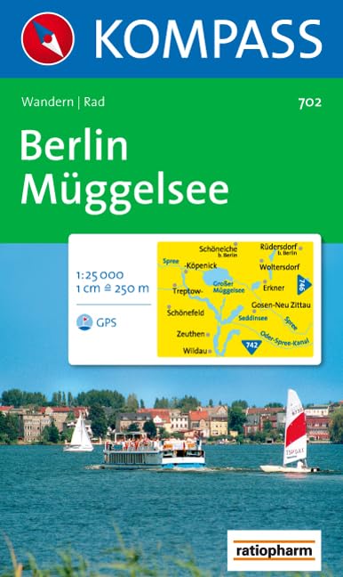 Berlin-Müggelsee: Wanderkarte mit Radrouten. GPS-geeignet. 1:25000 (KOMPASS Wanderkarte, Band 702) Leisure, Home & Garden