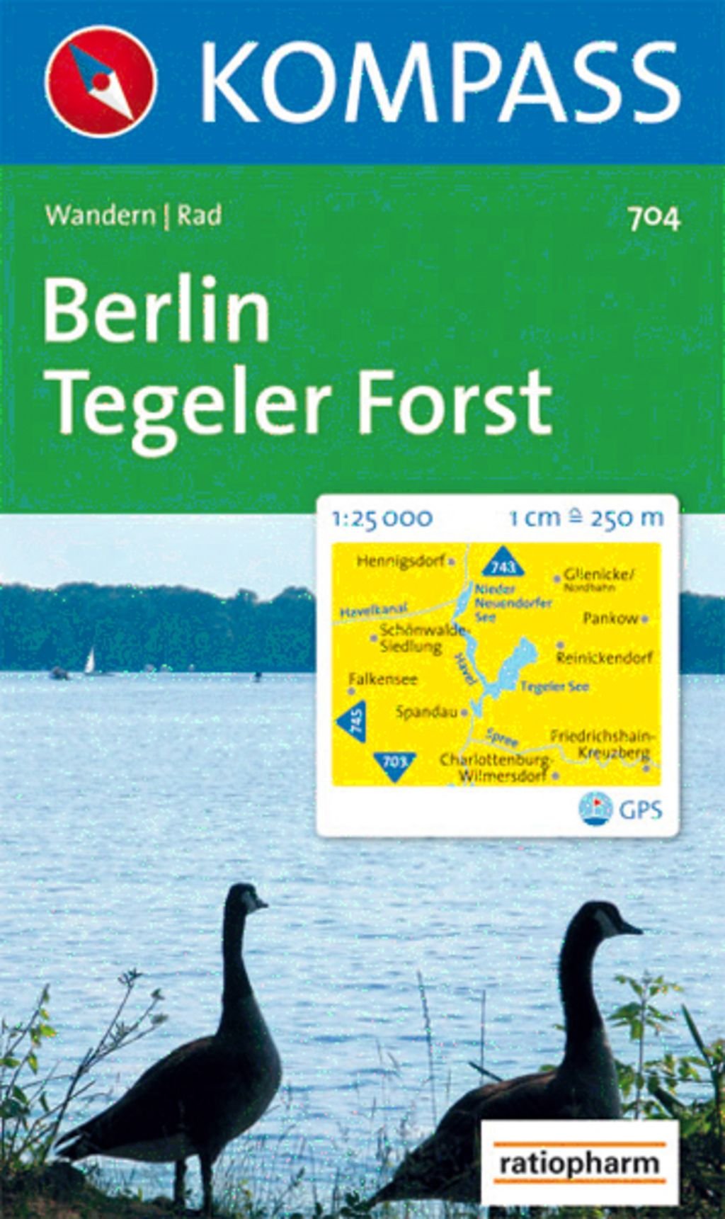 Berlin - Tegeler Forst: Wanderkarte mit Radrouten. GPS-geeignet. 1:25000 (KOMPASS Wanderkarte, Band 704) Leisure, Home & Garden