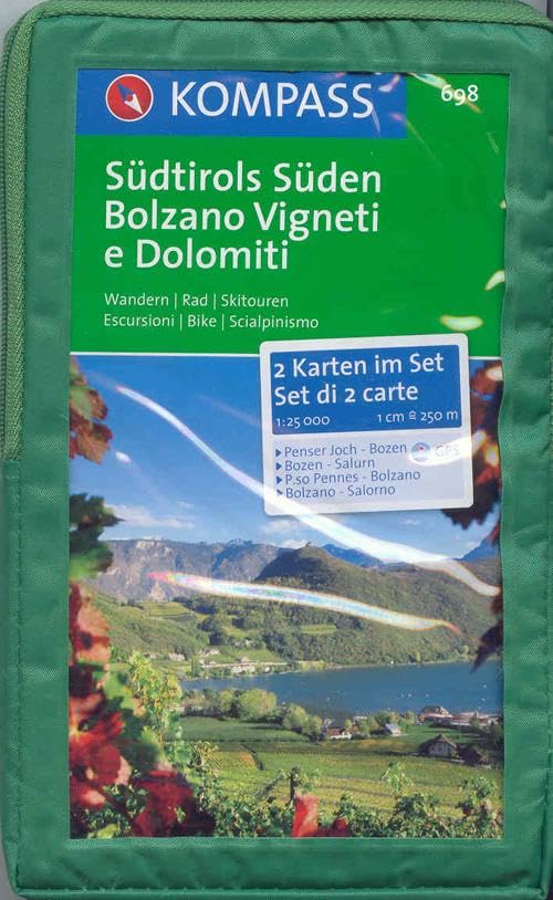 Südtirols Süden 1 : 25 000: 2-teiliges Wanderkarten-Set mit Wanderführer in der Nylontasche. GPS-geeignet Leisure, Home & Garden