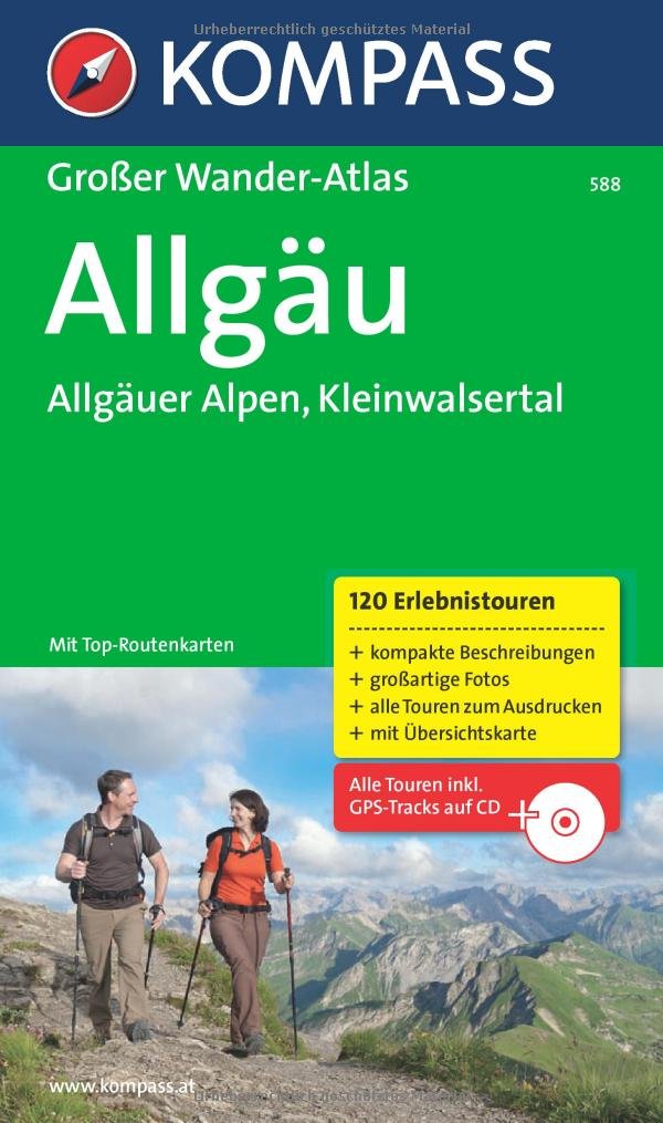 Allgäu - Allgäuer Alpen - Kleinwalsertal: Großer Wanderatlas mit 120 Erlebnistouren mit Top-Routenkarten (KOMPASS Großes Wanderbuch, Band 588) Leisure, Home & Garden