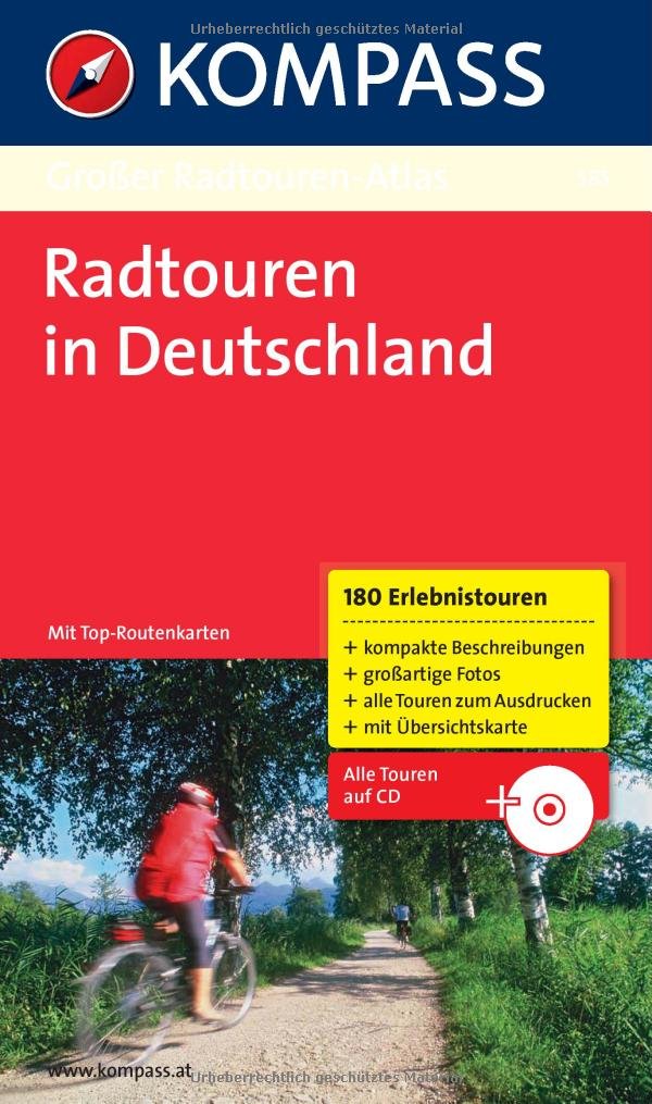 Großer Radtouren-Atlas Deutschland: 180 Touren mit Top-Routenkarten. (KOMPASS Großes Wanderbuch, Band 585) Leisure, Home & Garden