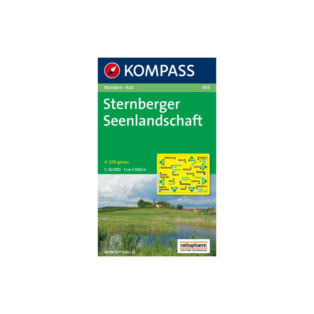 Sternberger Seenlandschaft: Wanderkarte mit Radrouten. GPS-genau. 1:50000 (KOMPASS Wanderkarte, Band 856) Leisure, Home & Garden
